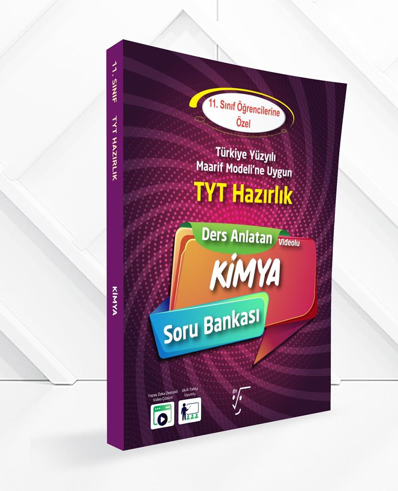 11. Sınıf TYT Hazırlık Ders Anlatan Kimya Soru Bankası