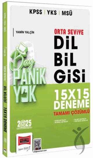2025 KPSS YKS MSÜ Tamamı Çözümlü Panik Yok Orta Seviye Dil Bilgisi 15x15 Deneme