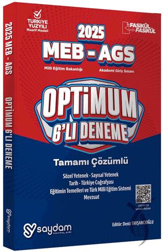 2025 MEB AGS Optimum 6lı Deneme