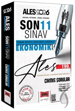 2026 ALES Sayısal-Sözel Yetenek Son 11 Sınav Çıkmış Sorular (Ekonomik Seri)