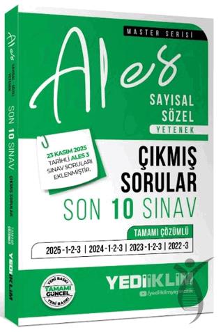 2026 ALES Sayısal Sözel Yetenek Tamamı Çözümlü Son 10 Sınav Çıkmış Sorular (23 Kasım 2025 ALES-3 Ekli)