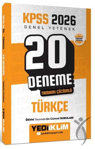 2026 KPSS Genel Yetenek Türkçe Tamamı Çözümlü 20 Deneme