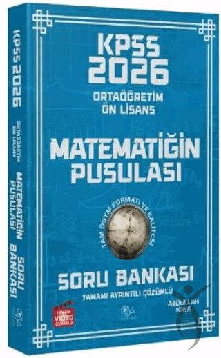 2026 KPSS Lise Ortaöğretim Ön Lisans Matematik Matematiğin Pusulası Soru Bankası Çözümlü