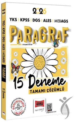 2026 YKS KPSS DGS ALES MEB-AGS Papatya Serisi Paragraf Tamamı Çözümlü 15 Deneme