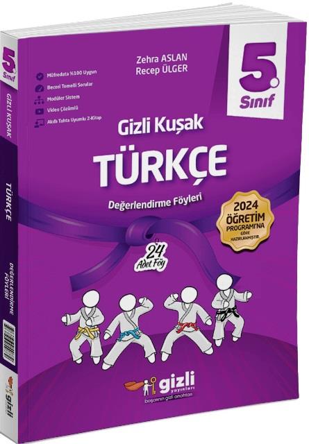 5. Sınıf Türkçe Gizli Kuşak Serisi Değerlendirme Föyleri 2025