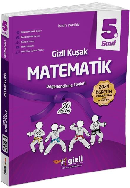 5. Sınıf Matematik Gizli Kuşak Serisi Değerlendirme Föyleri 2025