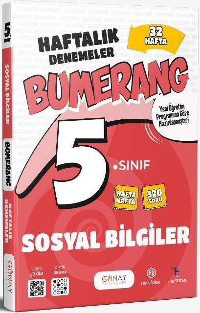 5. Sınıf Sosyal Bilgiler Bumerang 32 Haftalık Denemeler