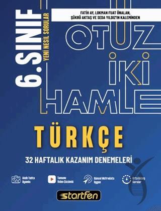 6. Sınıf Türkçe 32 Haftalık Kazanım Denemeleri