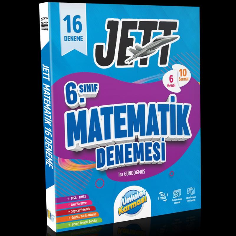 6. Sınıf Jett Matematik 16 Deneme