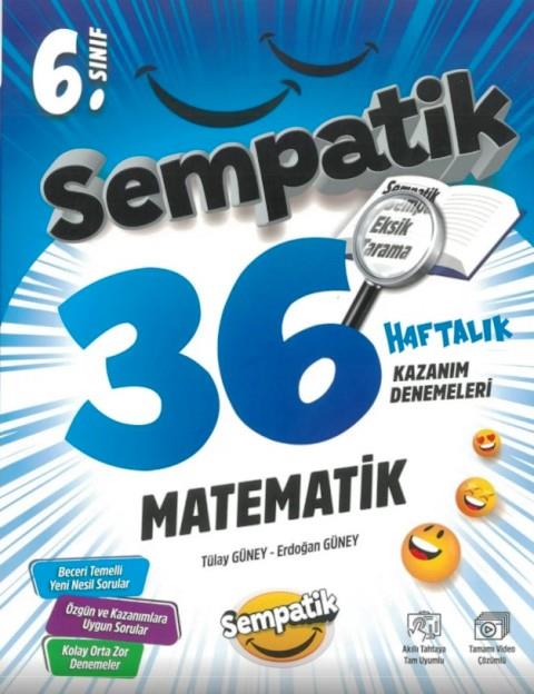 6.Sınıf Matematik Sempatik 36 Haftalık Kazanım Denemeleri