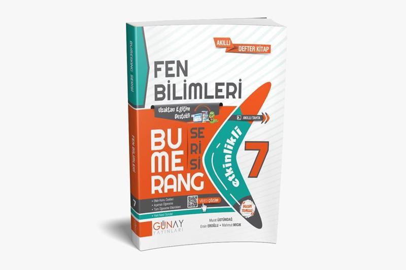 7. Sınıf Fen Bilimleri Bumerang Akıllı Etkinlikli Defter