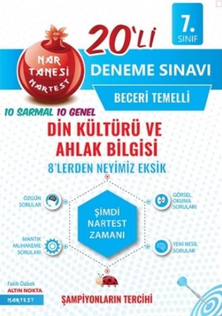 7. Sınıf Din Kültürü ve Ahlak Bilgisi Nar Tanesi 20 li Deneme Sınavı
