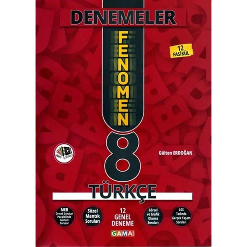 8. Sınıf LGS 12'li Fenomen Türkçe Denemeleri 