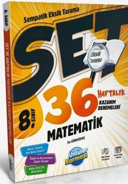 8. Sınıf LGS Matematik 36 Haftalık Kazanım Denemeleri