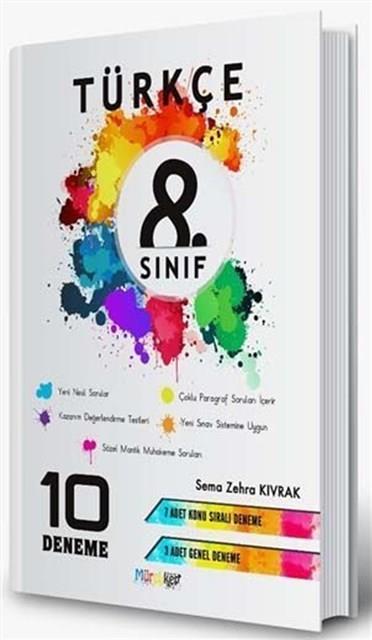 8. Sınıf Türkçe 10 Deneme Mürekkep Yayıncılık