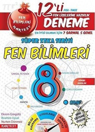 8. Sınıf LGS Fen Bilimleri Kırmızı Seri 12 Deneme