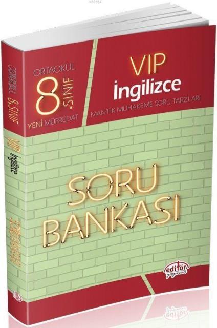 8. Sınıf Vip İngilizce Soru Bankası (Yeni Müfredat)