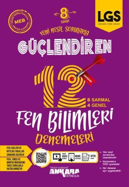 8. Sınıf LGS Fen Bilimleri Güçlendiren12 Deneme