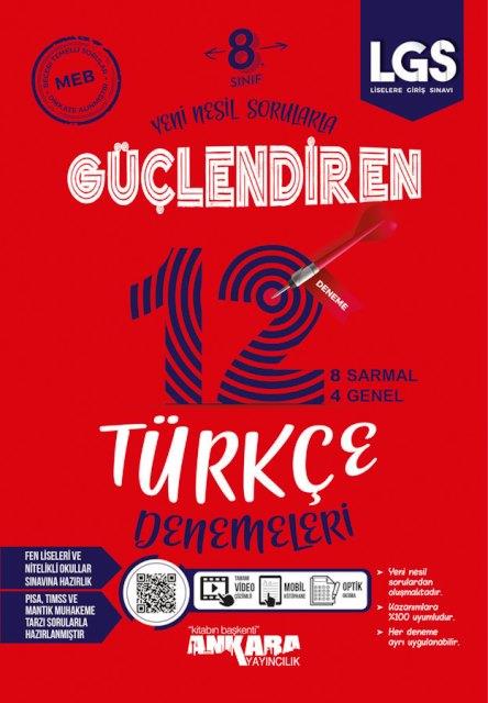 8. Sınıf LGS Türkçe Güçlendiren 12 Deneme 