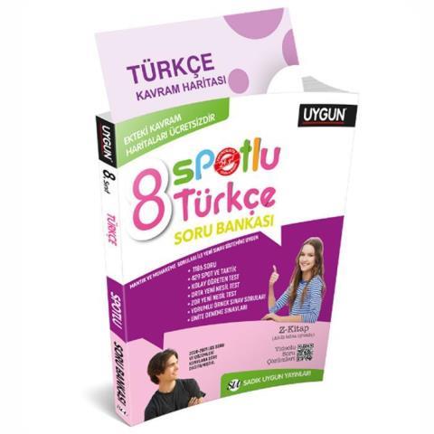 8. Sınıf (Kavram Haritası Hediyeli) Türkçe Spotlu Soru Bankası 