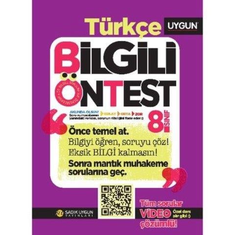 8 Sınıf Türkçe Bilgili Ön Test