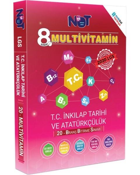 8. Sınıf LGS 1. Dönem T.C. İnkılap Tarihi ve Atatürkçülük Multivitamin 20 Branş Bitirme Sınavı