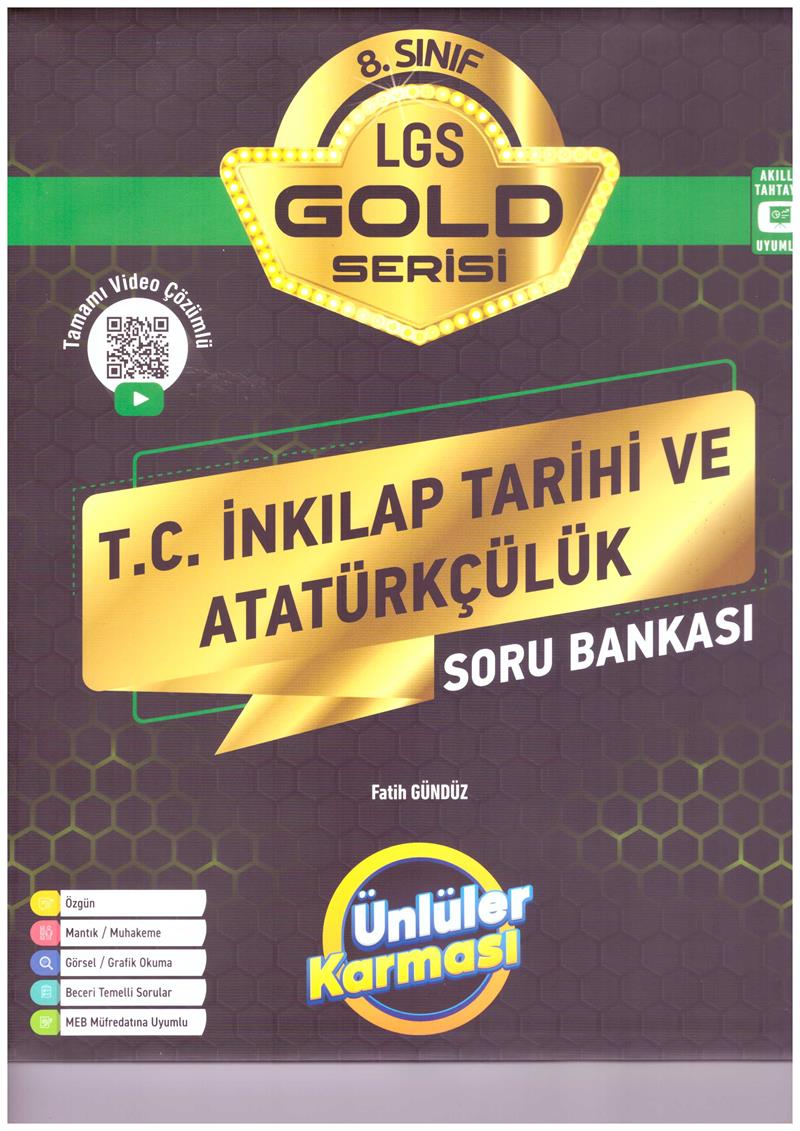 8.Sınıf T.C. İnkılap Tarihi Ve Atatürkçülük Bankası Gold