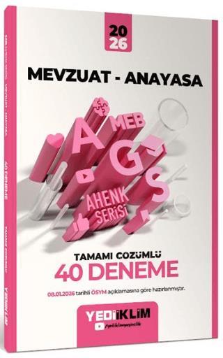 AGS MEB Ahenk Mevzuat-Anayasa Tamamı Çözümlü 40 Deneme