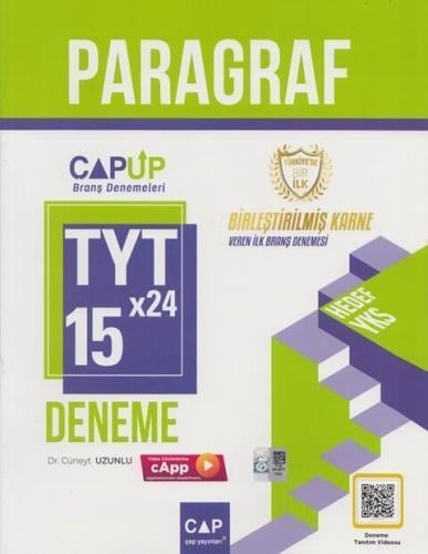 Çap Yayınları TYT Paragraf 10 x 24 Up Deneme