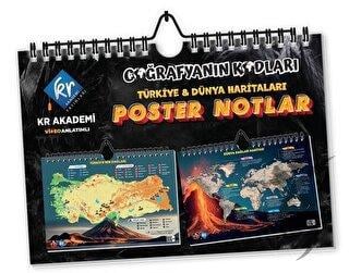Coğrafyanın Kodları Türkiye ve Dünya Duvar Haritaları Poster Notlar