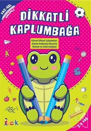 Dikkatli Kapumbağa - Yaz-Sil Kalemli