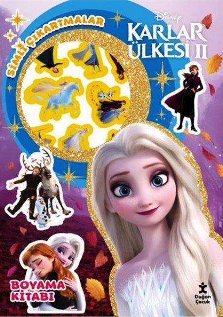 Disney Karlar Ülkesi 2 Star Simli Çıkartmalı Boyama Kitabı