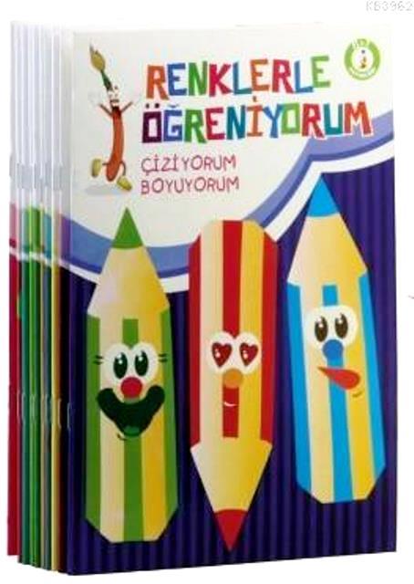 Ema Renklerle Öğreniyoırum Boyama 10 Kitap