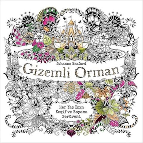 Gizemli Orman Büyükler İçin Boyama