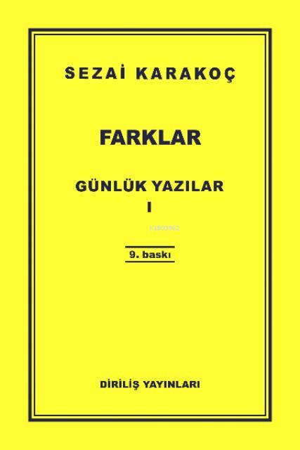 Günlük Yazılar 1 - Farklar