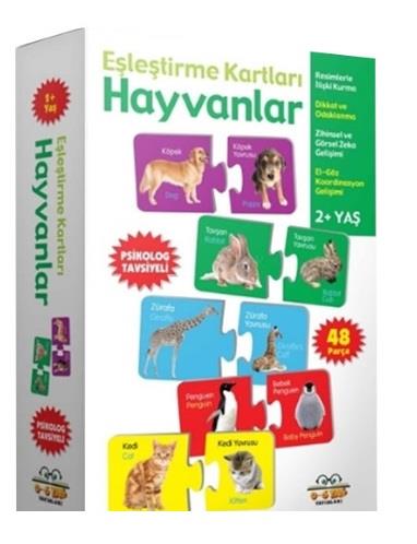 Hayvanlar Eşleştirme Kartları (2+ Yaş)