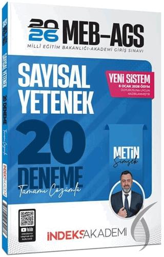 İndeks Akademi 2026 MEB-AGS Sayısal Yetenek 20 Deneme Çözümlü