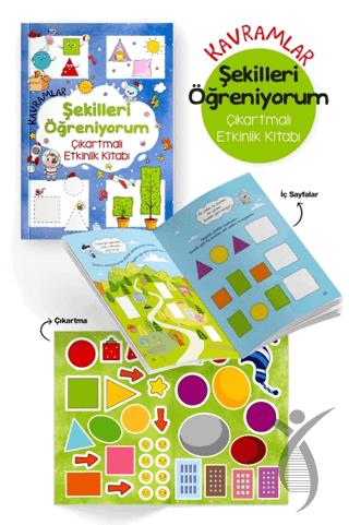 Kavramlar – Şekilleri Öğreniyorum – Çıkartmalı Etkinlik Kitabı
