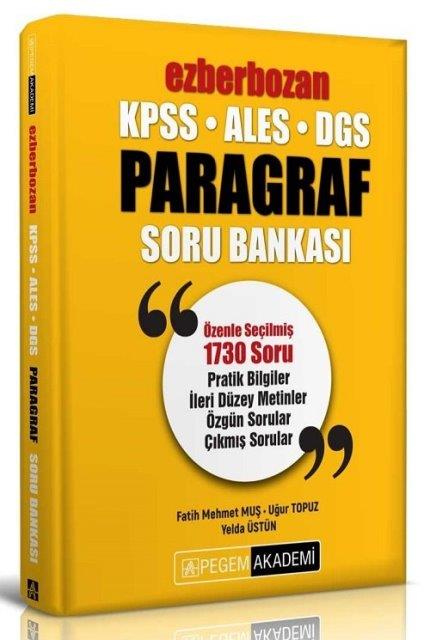KPSS ALES DGS Ezberbozan Paragraf Soru Bankası