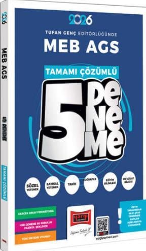 MEB-AGS Tüm Dersler Tamamı Çözümlü 5 Deneme Sınavı
