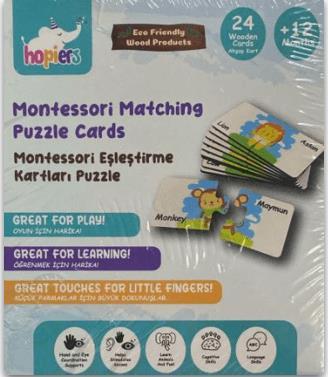 Montessorı Eşleştirme Kartları Puzzle