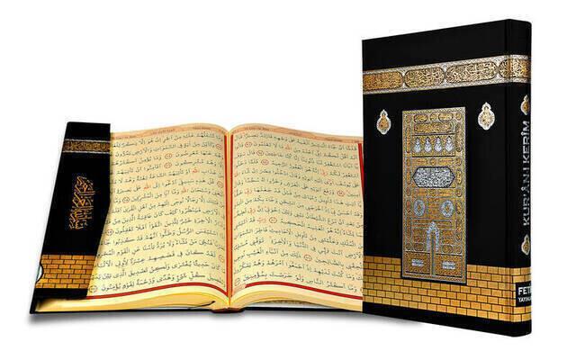 Orta Boy Kuran'ı Kerim Kabe Desenli Fetih Yayınları