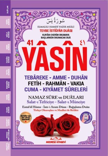 Orta Boy Yasin Kitabı Mor renk
