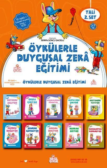 Öykülerle Duygusal Zeka Eğitimi Seti 3-7 Yaş (10 Kitap Takım)