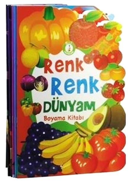 Renk Renk Dünyam Boyama Kitaba Tekli