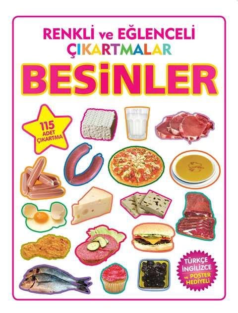 Renkli ve Eğlenceli Çıkartmalar - Besinler (Food)