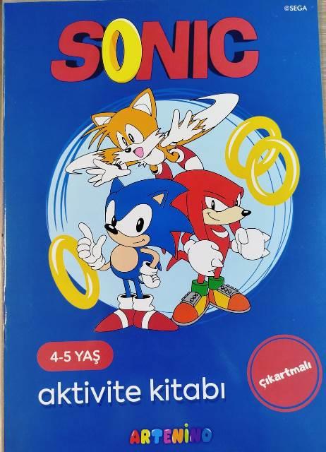 Sonic Aktivite Kitabı 4-5 Yaş- Çıkartmalı