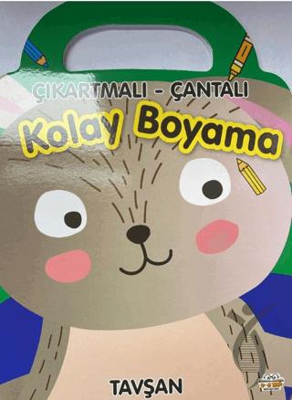 Tavşan - Çıkartmalı - Çantalı Kolay Boyama