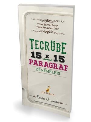 Tecrübe 15x15 Çözümlü Paragraf Denemeleri Pelikan Yayınları