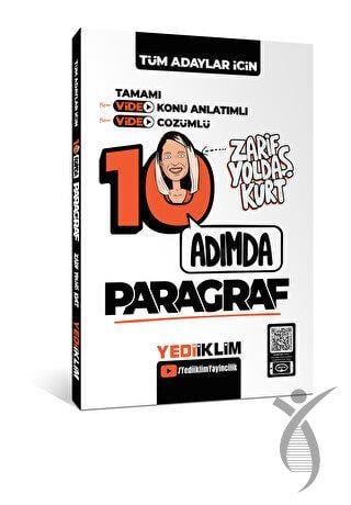 Tüm Adaylar İçin 10 Adımda Paragraf Video Konu Anlatımlı ve Video Çözümlü Soru Bankası